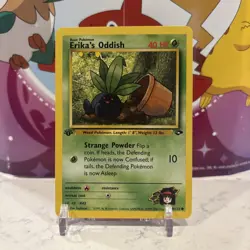 Erika's Oddish 70/132 1st Edition Common Excellent Condition Gym Challenges WOTC - Image 1