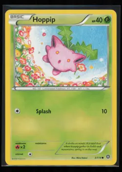 Hoppip 3/114 Pokemon Steam Siege Common Near Mint - Image 1