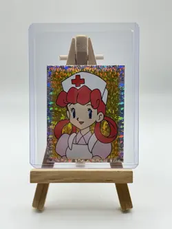 Nurse Joy Vintage 1999 Nintendo Merlin S34 Holo Foil Prism Pokemon Sticker - Image 1