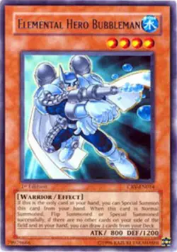 1x (P) Elemental Hero Bubbleman - CRV-EN014 - Rare - 1st Edition YuGiOh - Image 1