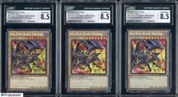 Lot of (3) Yu-Gi-Oh! MP24 Prismatic SR 1st Edition Red-Eyes Black Dragon CGC 8.5 - Image 1