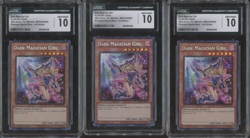 3x Yu-Gi-Oh! MP24 Prismatic Secret Rare 1st Edition Dark Magician Girl CGC 10 - Image 1