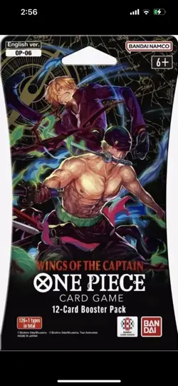 One Piece OP-06 Wings Of The Captain Blister Pack - Sleeved Booster - Brand New - Image 1