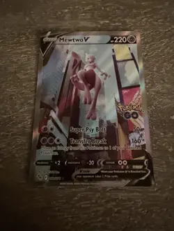 Pokemon TCG Mewtwo V (Alternate Full Art) , card number 072/078 - Image 1