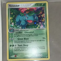 Pokemon Venusaur EX Crystal Guardians 028/100 Holo Rare 110 HP Card 2006 - Image 1