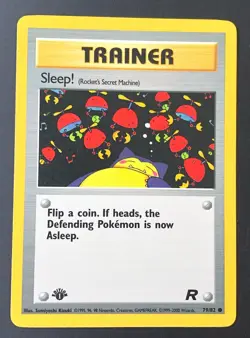 ∛Ѭ Pokemon Card Sleep! 79/82 Team Rocket 1st Wizards NM edition 1 -US - Image 1