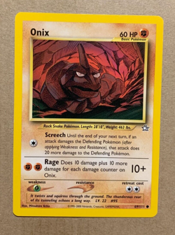 Onix 69/111 Neo Genesis - Common Pokemon Card - NM/Mint - Image 1