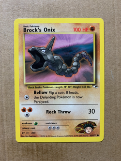 Brock's Onix 69/132 Gym Heroes - Common Pokemon Card - NM/Mint - Image 1