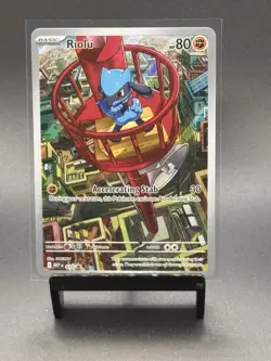 Pokemon TCG Riolu 010 Me: Mega Evolution Promo Full Art Holo - Image 1