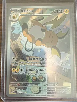 Pokemon TCG Raichu 211/193 IR Illustration Rare Paldea Evolved - Image 1