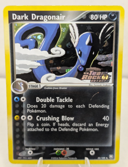 2004 Pokemon Dark Dragonair 32/109 Team Rocket Returns Stamp - Reverse Holo - MP - Image 1