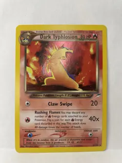 Pokemon Dark Typhlosion 10/105 Neo Destiny Holo Rare Stage 2 80 HP English - Image 4