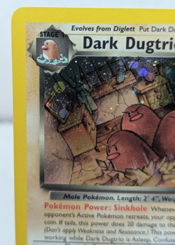 Pokemon Dark Dugtrio TCG 6/82 Rare Holo Team Rocket Vintage - NM - Image 2