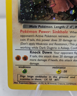 Pokemon Dark Dugtrio TCG 6/82 Rare Holo Team Rocket Vintage - NM - Image 5