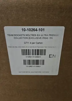 Pokemon Team Rocket's Moltres EX Ultra Premium Collection Case Sealed - 4 boxes - Image 1