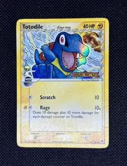 2006 Totodile Stamped MP- Reverse Holo Delta Species Dragon Frontiers 67/101 - Image 1