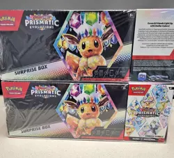 Pokemon Prismatic Evolutions Surprise Box Booster Bundle Sams Club New Sealed - Image 1