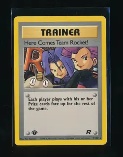 HERE COMES TEAM ROCKET! TRAINER 2000 POKEMON TCG 1ST EDITION 71/82 - Image 1