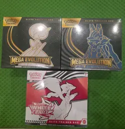 Pokemon Mega Evolution Gardevoir & Lucario ETB & WhIte Flair ETB LOT SEALED NEW - Image 1