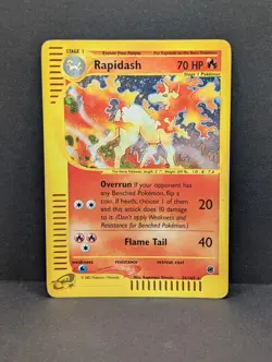 Rapidash 026/165 Expedition Base Set Holo Rare Pokemon TCG Nintendo MP+ - Image 1