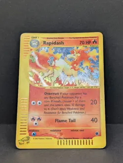 Rapidash 026/165 Expedition Base Set Holo Rare Pokemon TCG Nintendo MP+ - Image 3