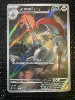 Pokemon TCG Escavalier 2025 Illustration Rare Black Bolt 138/086 - Image 1