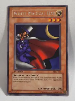 3 x YuGiOh White Magical Hat - MRD-016 Rare LP - Image 3