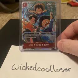 Ace & Sabo & Luffy Alt Art OP13-007 Carrying On His Will One Piece TCG - Image 1