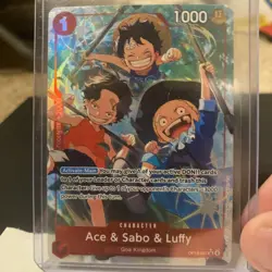 Ace & Sabo & Luffy Alt Art OP13-007 Carrying On His Will One Piece TCG - Image 2