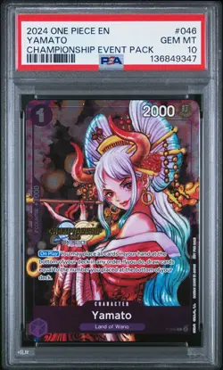 2024 ONE PIECE CHAMP 2024 EVENT PACK #046 YAMATO PSA 10 - Image 1