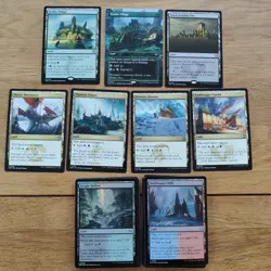 TARKIR: DRAGONSTORM - Lands - 39 Cards - 3R, 4U, 32C inc. Kishla Village - Image 1