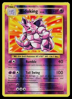 Pokemon Card - Nidoking Evolutions 45/108 Reverse Holo - Image 1