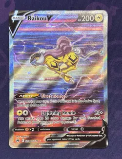 Pokemon Crown Zenith: Galarian Gallery Raikou v Holo Ultra Rare Card GG41/GG70 - Image 1
