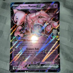 Pokemon TCG SV: Scarlet & Violet Promo Cards #205 Team Rocket's Mewtwo ex JUMBO - Image 1