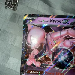 Pokemon TCG SV: Scarlet & Violet Promo Cards #205 Team Rocket's Mewtwo ex JUMBO - Image 2