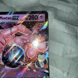 Pokemon TCG SV: Scarlet & Violet Promo Cards #205 Team Rocket's Mewtwo ex JUMBO - Image 3