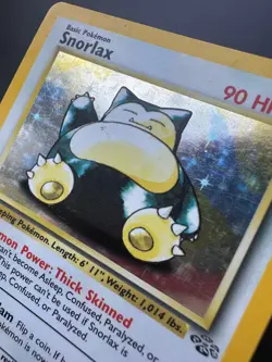 Pokemon TCG Snorlax Jungle Holo Card 11/64 Unlimited Rare LP - Image 3