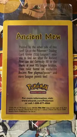 SEALED Ancient Mew Pokemon Movie Holo Foil Promo Card READ DESCRIPTION - Image 2