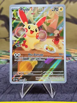 Plusle 193/182 Paradox Rift Illustration Rare Holo Pokemon TCG Card NM - Image 1