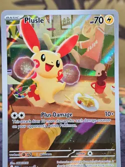 Plusle 193/182 Paradox Rift Illustration Rare Holo Pokemon TCG Card NM - Image 2
