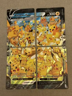 Pikachu V Union [Set Of 4] SWSH139 SWSH140 SWSH141 SWSH142 Pokemon Card VLP - Image 1