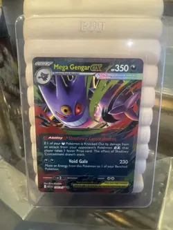 Pokemon Mega Gengar EX Card 125/217 Stage 2 350HP Ghost Type Ultra Rare - Image 1