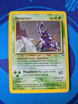 Heracross - 6/111 - Pokemon Neo Genesis Unlimited Holo Rare Card - LP - Image 1