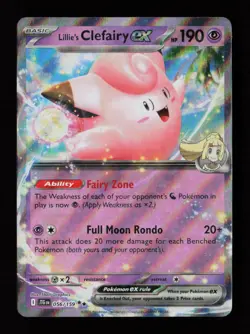 Lillie's Clefairy ex 056/159 Holo SV09: Journey Together Pokemon Card - Image 1