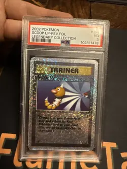 2002 Pokemon Legendary Collection Scoop Up Reverse Holo #104 PSA 3 - Image 2