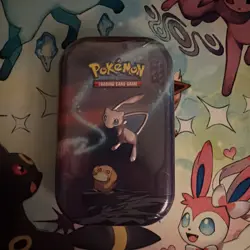 Pokemon Kanto Mini Tin - Mew + Psyduck - Factory Sealed Tin With 2 Booster Packs - Image 1