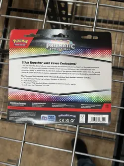 Lot Of 6 Pokemon Prismatic Evolutions Tech Sticker Collection Brand New Sealed - Image 3