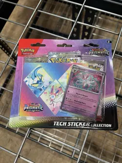 Lot Of 6 Pokemon Prismatic Evolutions Tech Sticker Collection Brand New Sealed - Image 4