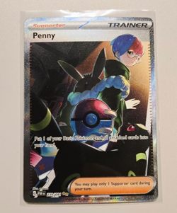 Penny 239/091 Sv: Paldean Fates Special Illustration Rare Trainer Pokemon TCG - Image 1