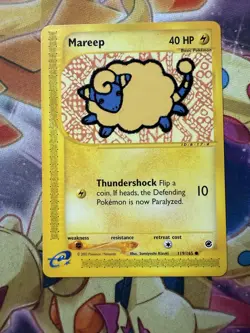 Mareep - Expedition 119/165 - 2002 WOTC - Pokemon TCG - E Reader - NM - Image 1